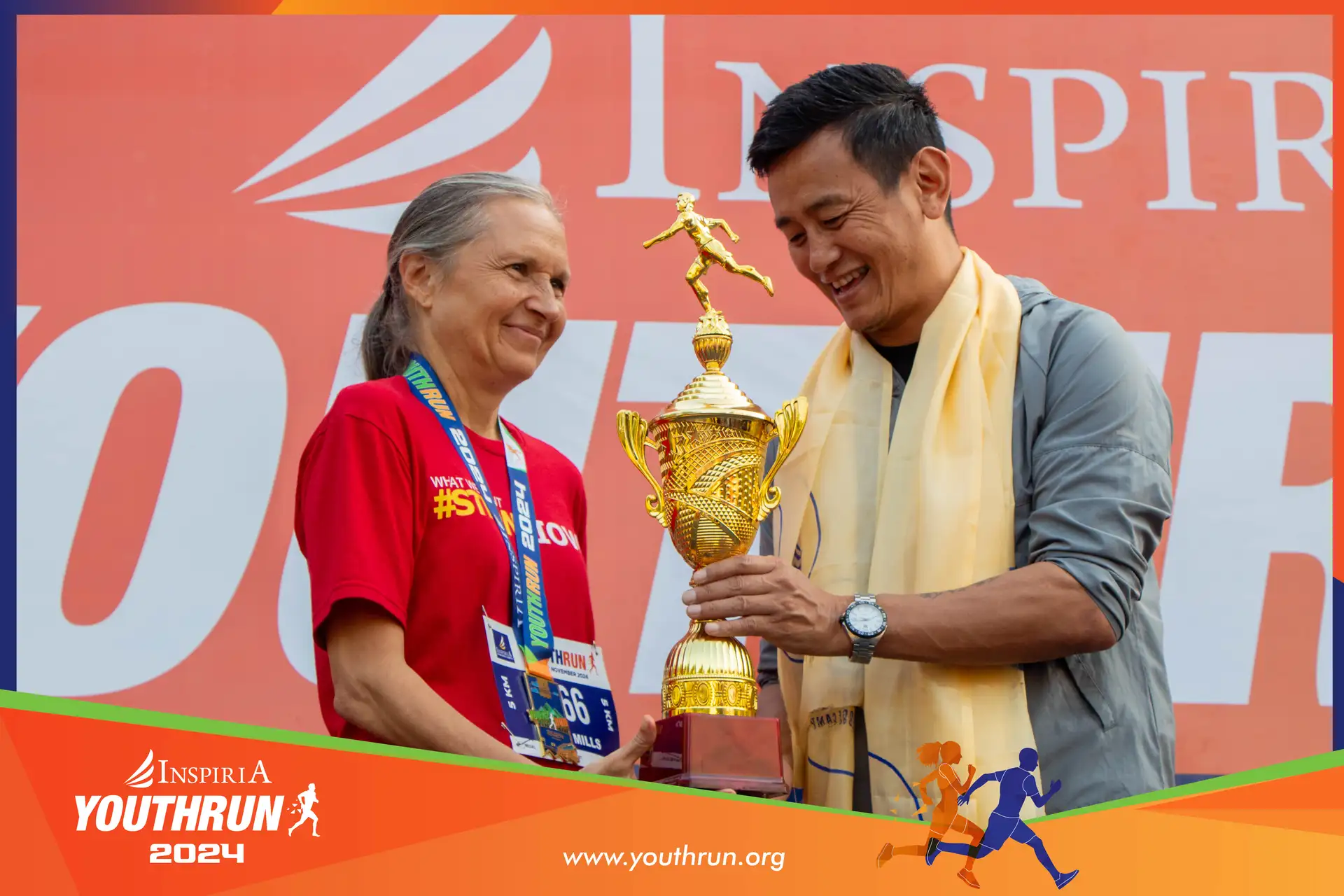 Inspiria YouthRun 2024 — the race underway
