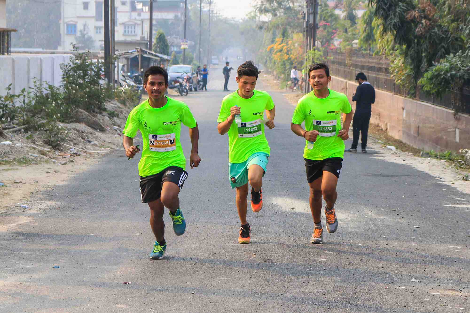 Inspiria YouthRun 2018 — participants on the route