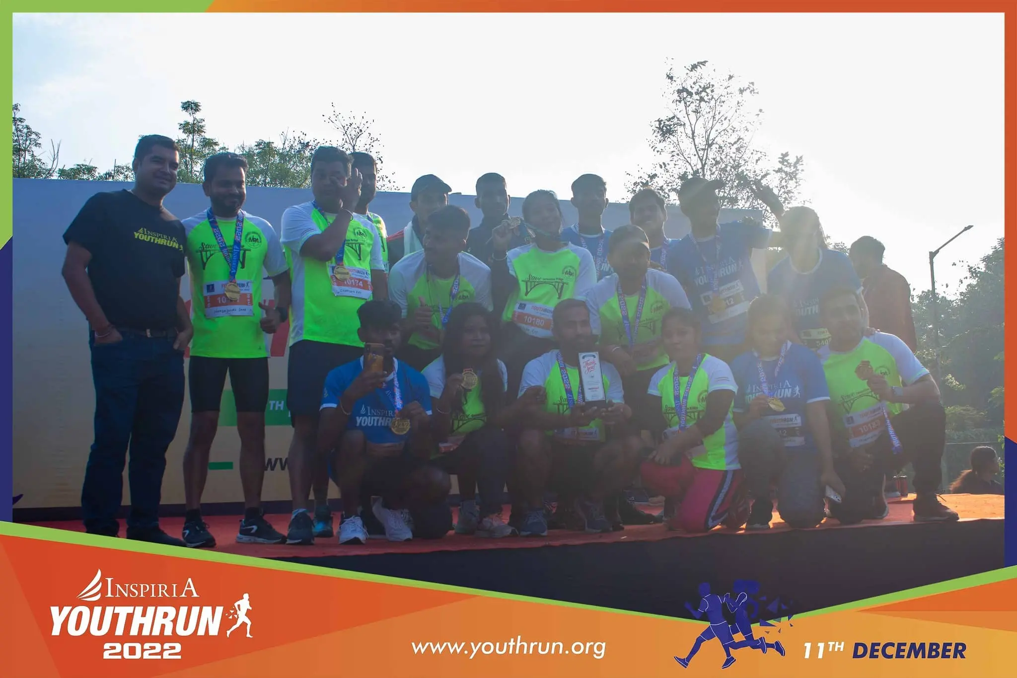 Inspiria YouthRun 2022 — the race underway